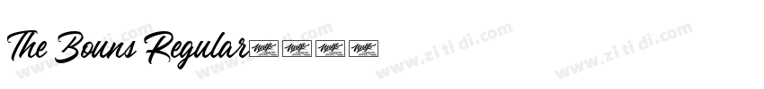 The Bouns Regular字体转换